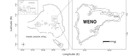 Chuuk Island Map