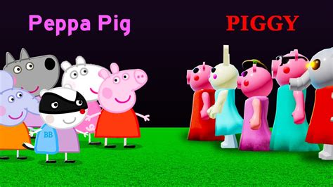 10 PIGGY vs PEPPA PIG Characters! - YouTube