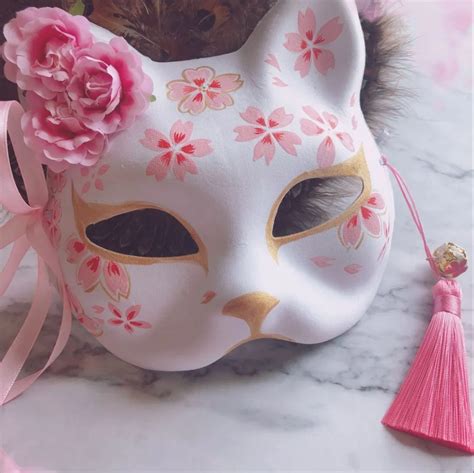 Japanese Fox Hand-painted Cosplay Mask en 2020 (con imágenes) | Máscara ...