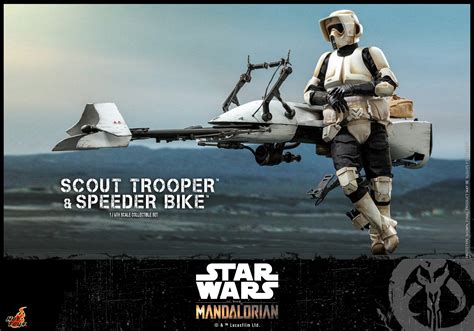 Hot Toys TMS017 Star Wars The Mandalorian Scout Trooper & Speeder Bike Set – Marvelous Toys