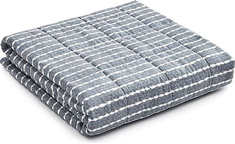 Amazon.com: YnM Weighted Blanket (15 lbs, 48''x72'', Twin Size) for People Weigh Around 140lbs ...