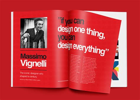 editorial, massimo vignelli :: Behance