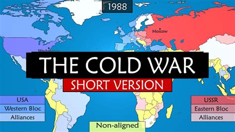 The Cold War - Summary on a Map