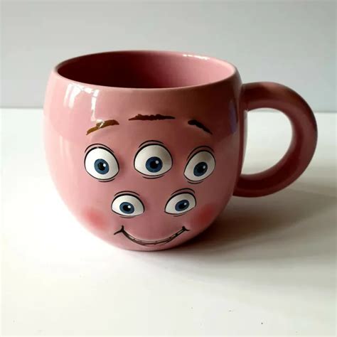 DISNEY PIXAR MONSTERS Inc University Pink Squishy Ceramic Mug Cup $10.16 - PicClick