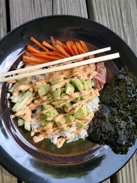 Quick and easy homemade sushi bowl : r/vegetarian