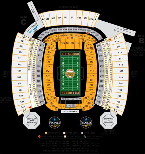 heinz field seating chart | Steelers stadium, Heinz field, Seating charts