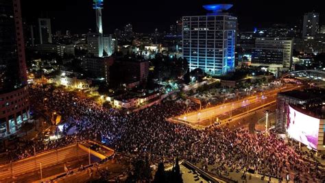 Tens of thousands hold biggest protest ever against Israeli PM ...