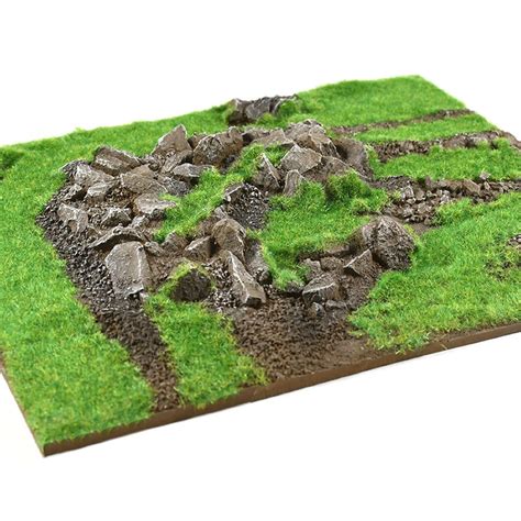 Diorama Scenery Display Board Grass and Rocks Model - Etsy