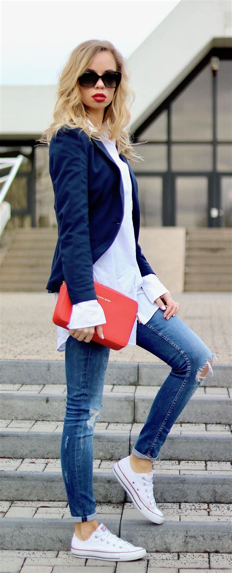 Outfit: How to :: Casual Chic - Oversized Shirt & Red Lips | Outfit, Outfit ideen, Bekleidung