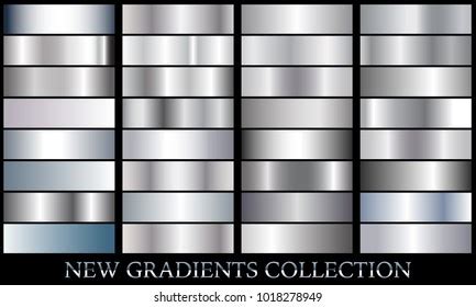 Silver Gradient Set Background Vector Icon Stock Vector (Royalty Free) 1018278949 | Shutterstock