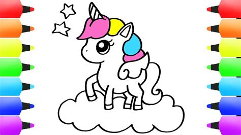 HOW to DRAW a UNICORN Easy & Cute Drawing for Kids - YouTube