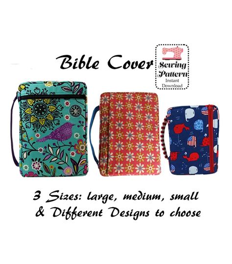 Book & Bible Covers Colorful Trellis Patterned Book Covers with Pockets and Handle Teens Bible ...