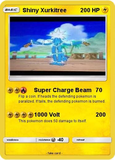 Pokémon Shiny Xurkitree - Super Charge Beam - My Pokemon Card