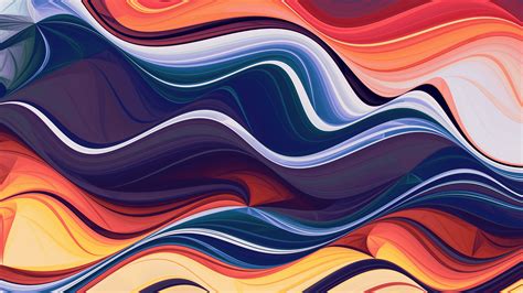 3840x2160 Resolution Wave Of Abstract Colors 4K Wallpaper - Wallpapers Den