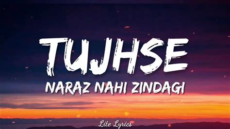 TUJHSE NARAZ NAHI ZINDAGI (LYRICS) - Masoom - YouTube