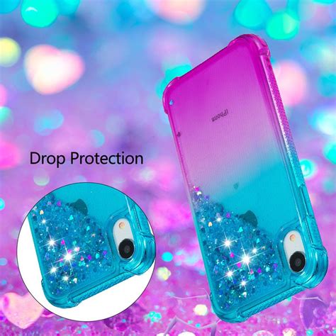 Glitter Case For Iphone X XR XS MAX Cover Girls Women Cute TPU 6 6s 7 8 ...