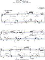 Rachmaninoff - 18th Variation - Free Downloadable Sheet Music