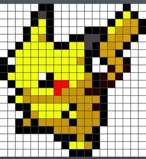 Easy Pokemon Pixel Art Pikachu : Minecraft pixel art tutorial pikachu ...