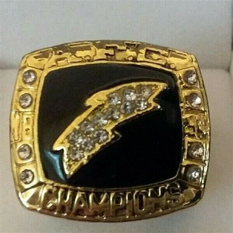 1994 SAN DIEGO CHARGERS Super Bowl AFC Championship Ring 18k GP Size 11 *USA* | eBay