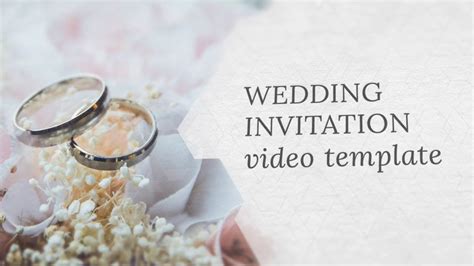 Wedding Invitation Video Template (Editable) - YouTube