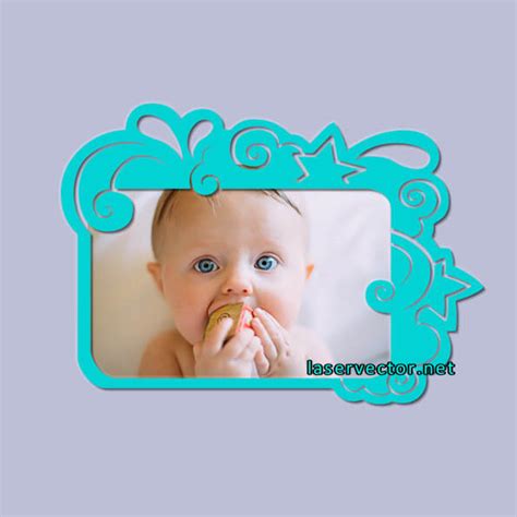 LVE2166 Wall decoration laciness photo frame laser cutting dxf plt file – Free Laser Vector File