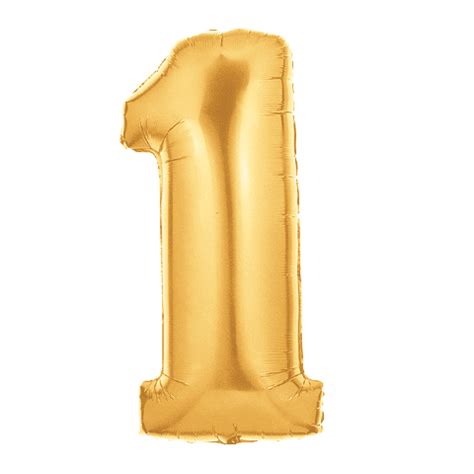 40" metallic gold number 1 balloon - Walmart.com - Walmart.com