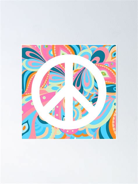 "Colorful Peace Sign" Poster by Mommylife | Redbubble