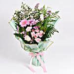 Pastel Pink and Green Bouquet qatar | Gift Pastel Pink and Green Bouquet- FNP