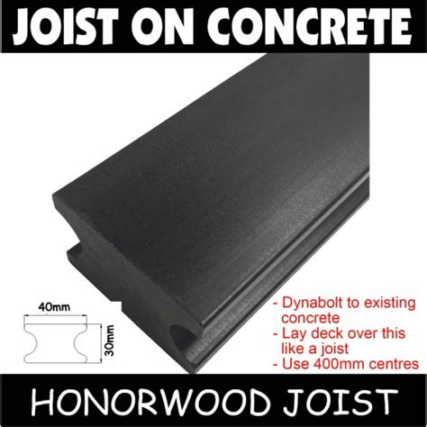 composite joists for installing on concrete