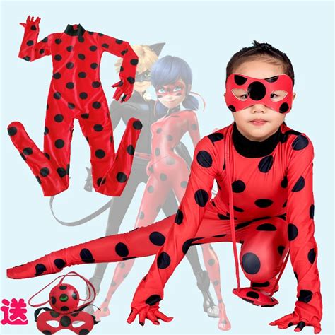 Cosplay Miraculous Ladybug costume Girl Halloween costume Holiday clothing Party clothing Lady ...