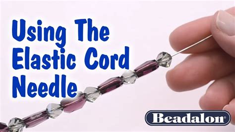 Using The Elastic Cord Needle - YouTube Bracelet Stack Diy, Diy ...