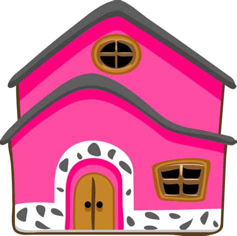 Pink House Clip Art at Clker.com - vector clip art online, royalty free ...