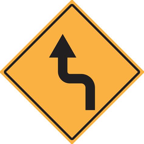 Curves ahead traffic sign vector isolated on white background 34466611 ...