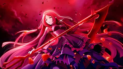 Wallpaper : The Eminence in Shadow, anime, vampire girl, scythe, Red moon 1920x1080 ...