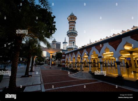 Beautiful architecture of Masjid Negara mosque in Kuala Lumpur capital city of Malaysia ...