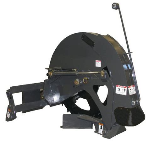 Skid Steer Rock Saw Attachment 18" Depth Wheel | With Hydraulic Motor