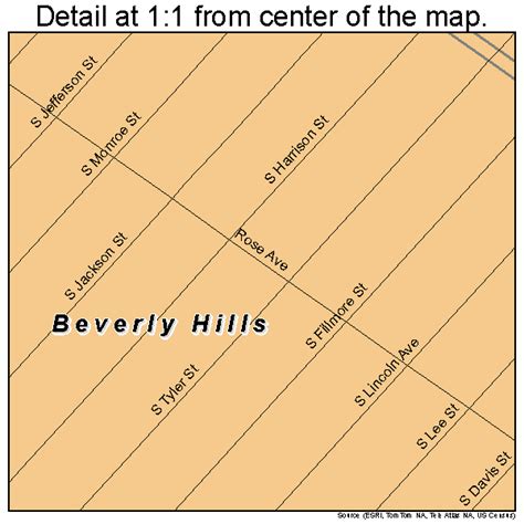 Beverly Hills Florida Street Map 1206125