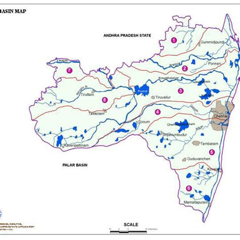 Study area (Source: Water Resources Department, Tamil Nadu) | Download ...