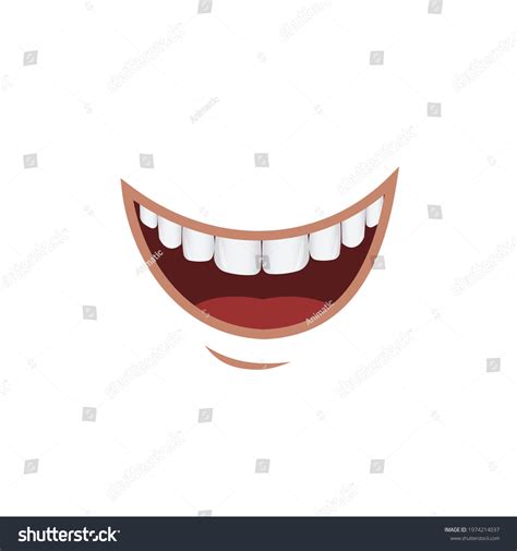 Smile Smiling Mouth Vector Illustration Stock Vector (Royalty Free) 1974214037 | Shutterstock