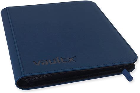 Vault X Premium eXo-Tec® Blue Zip Binder – 9 Pocket Trading Card Album Folder – 360 Side Loading ...