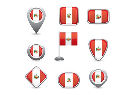 Peru Flag Icon 116188 Vector Art at Vecteezy