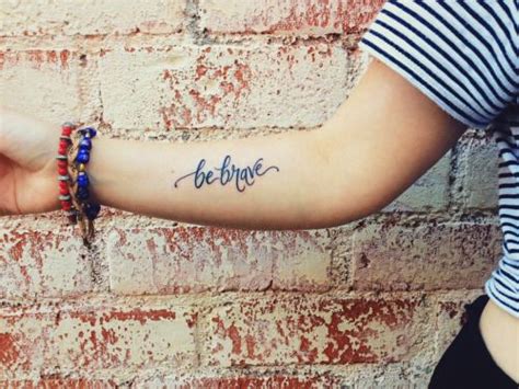 Unique and Meaningful 'Brave' Tattoo Designs