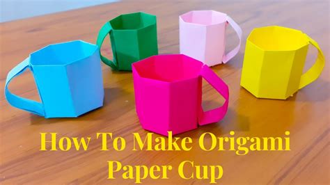 How To Make Origami Paper Cup|Easy Origami|Paper Cup|Crafty Cuisine by Thanha - YouTube