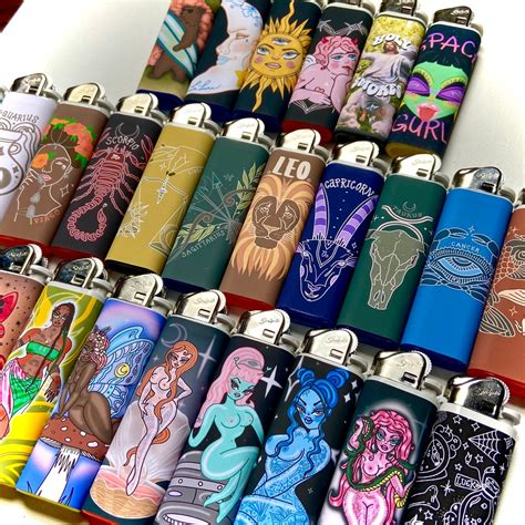 LIMITED You Choose Over 20 Designs Handmade Art Lighters | Etsy