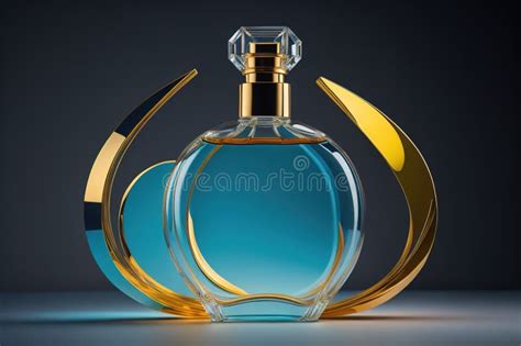 Perfume Bottle on Dark Background. Generative Ai Stock Illustration - Illustration of spray ...