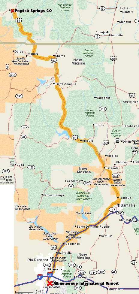 Maps: Pagosa Springs, Colorado & the Southwest - Pagosa Springs Colorado