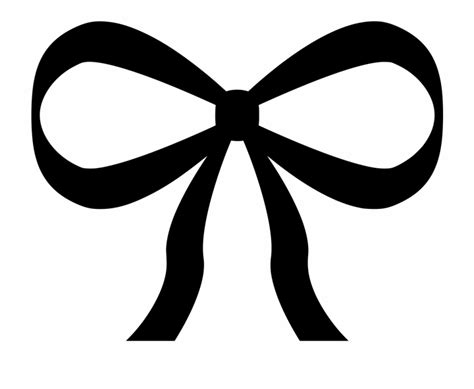 Free Hair Bow Clip Art Black And White, Download Free Hair Bow Clip Art Black And White png ...