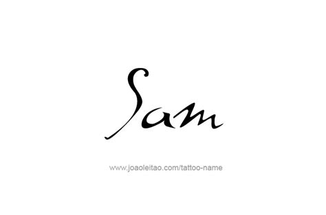 Sam Name Tattoo Designs