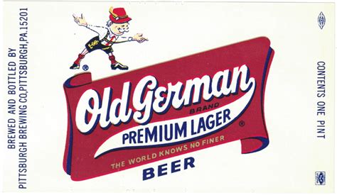 Old German Premium Lager Beer Label