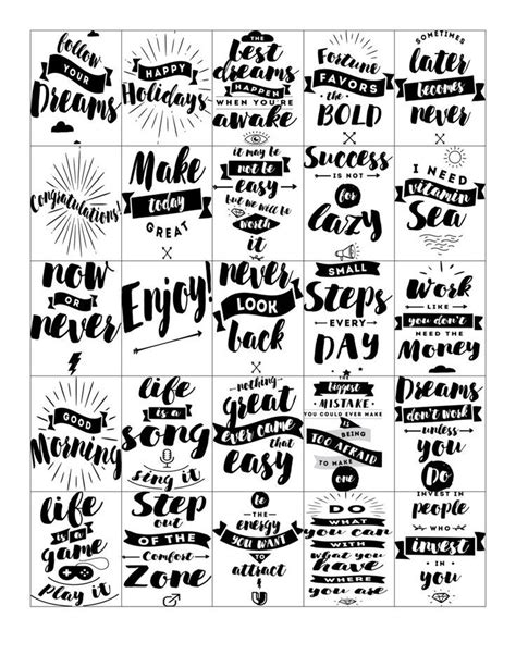 Free Printable-Inspirational Quote Stickers for your Planner | Planner quotes, Printable ...